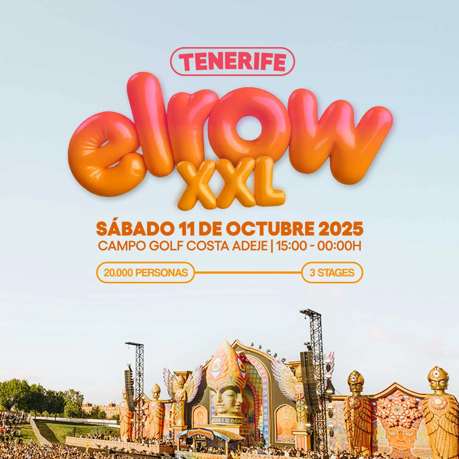elrow XXL Tenerfie 2025