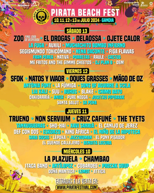 Pirata Beach Fest 2024 Gandía