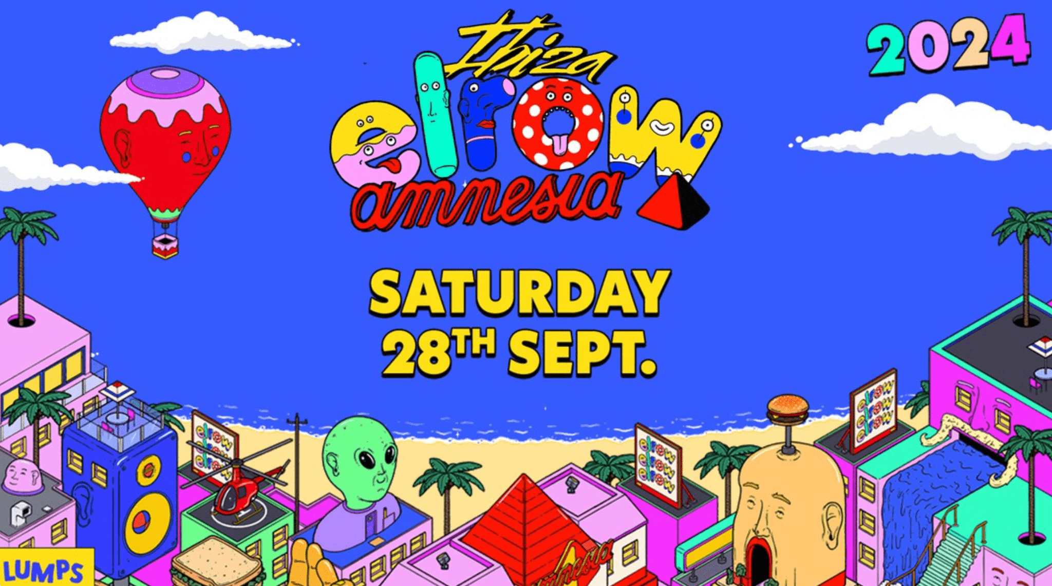elrow Closing Party Amnesia 28 de septiembre