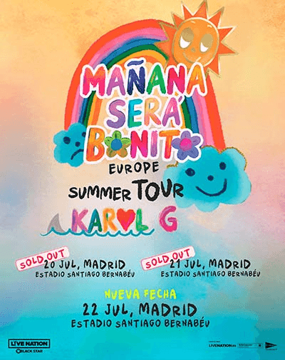 Reventa de entradas Karol G Madrid 23 de julio