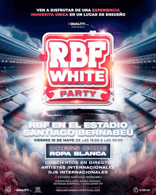 Ticket resale RBF White Party Madrid