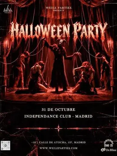 Gran Fiesta Halloween - Sala Independance Madrid