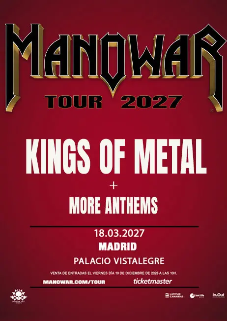 Manowar - Kings of Metal Fighting The World Tour 2027