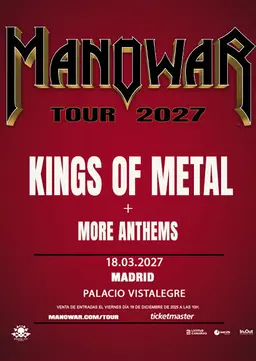 Manowar - Kings of Metal Fighting The World Tour 2027